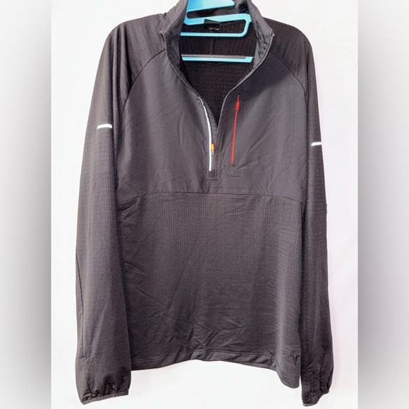 Men’s Black Lightweight Shirt Jacket with Reflective Accents - Picture 1 of 12